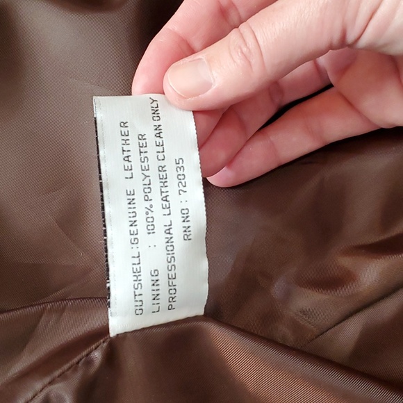 Juliet Michelle Brown Genuine Leather Jacket - Picture 13 of 13